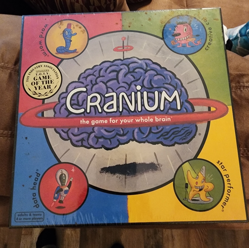 NEW Cranium Board Game 2002 The Game For Your Whole Brain Family Factory Sealed.